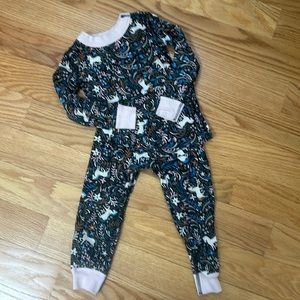 Hanna Andersson girls unicorn pajamas size 3T